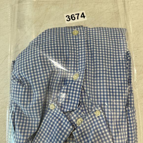 Ralph‎ Lauren Mens Custon Fit Shirt Large Blue Button-Up Oxford Business Casual - Picture 8 of 8